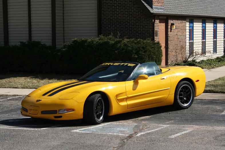 Yellow cars black wheels Corvette Forum